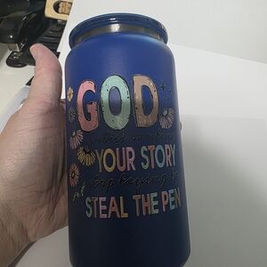 Blue Inspirational Tumbler